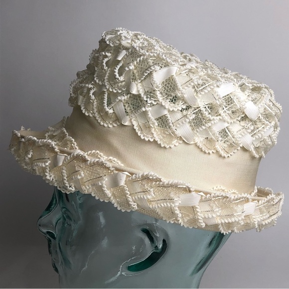 Vintage hat White - Picture 3 of 8